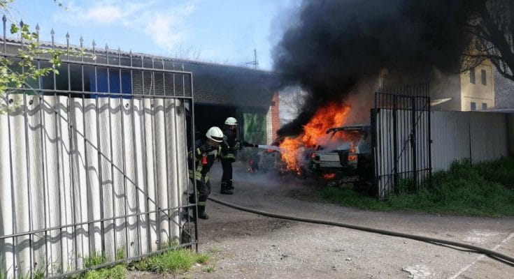 возгорание автомобилей