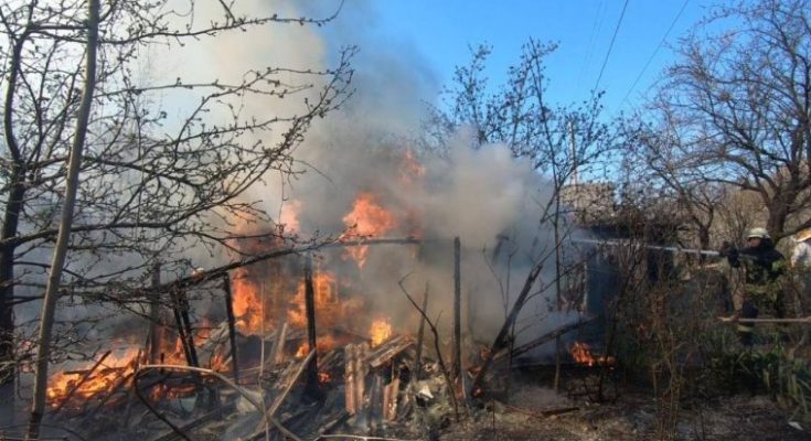пожар в Запорожье