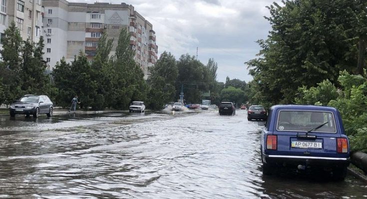затопило после дождя