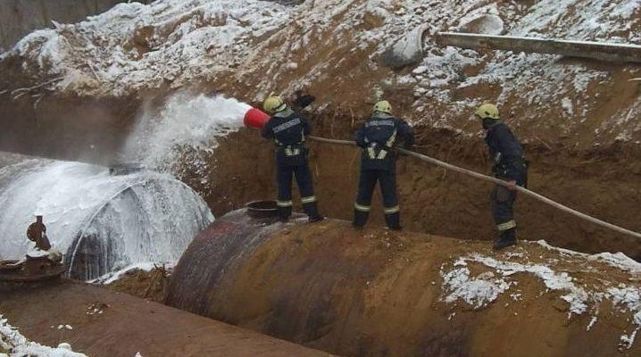 взрыв на АЗС