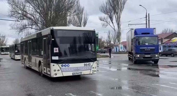 населения из Мариуполя в Запорожье
