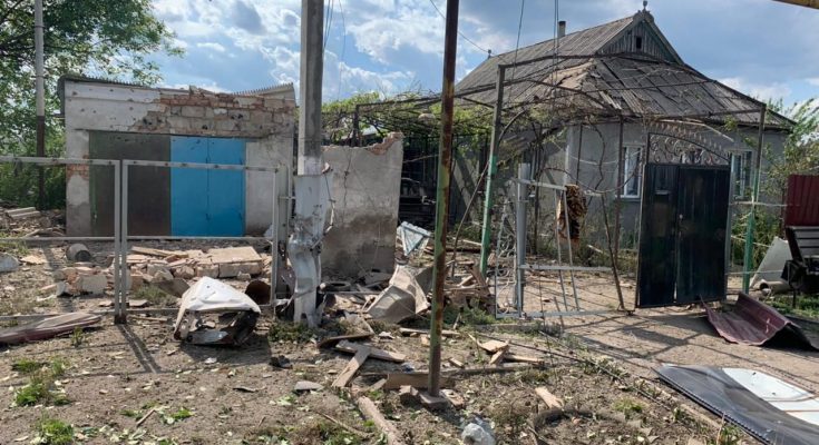 враг обстрелял