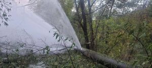 ліквідували пожежу після ракетного удару