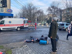 обстріляли центр Херсона