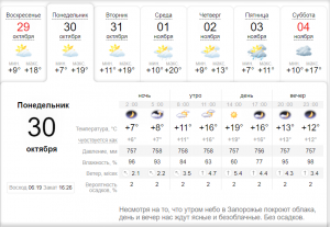 прогнозом
